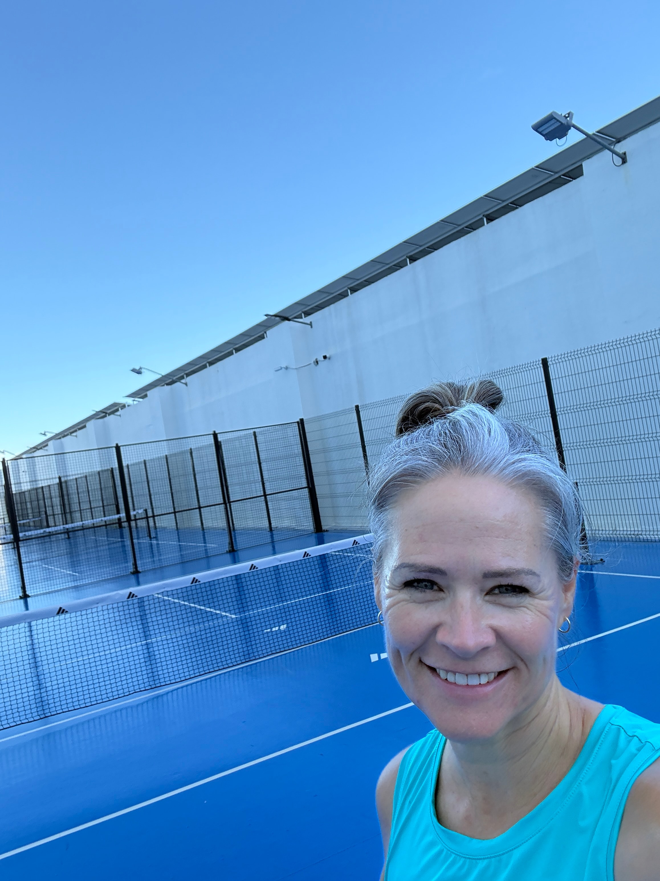 Playing pickleball