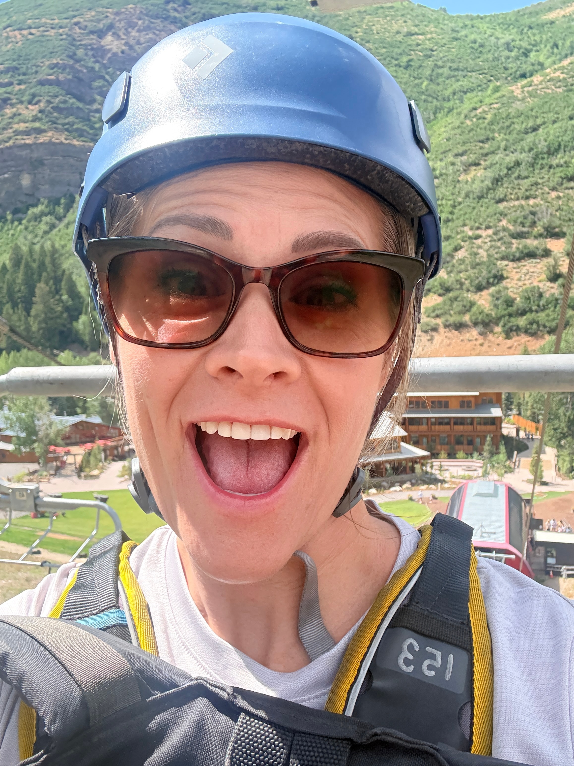 Zipline selfie