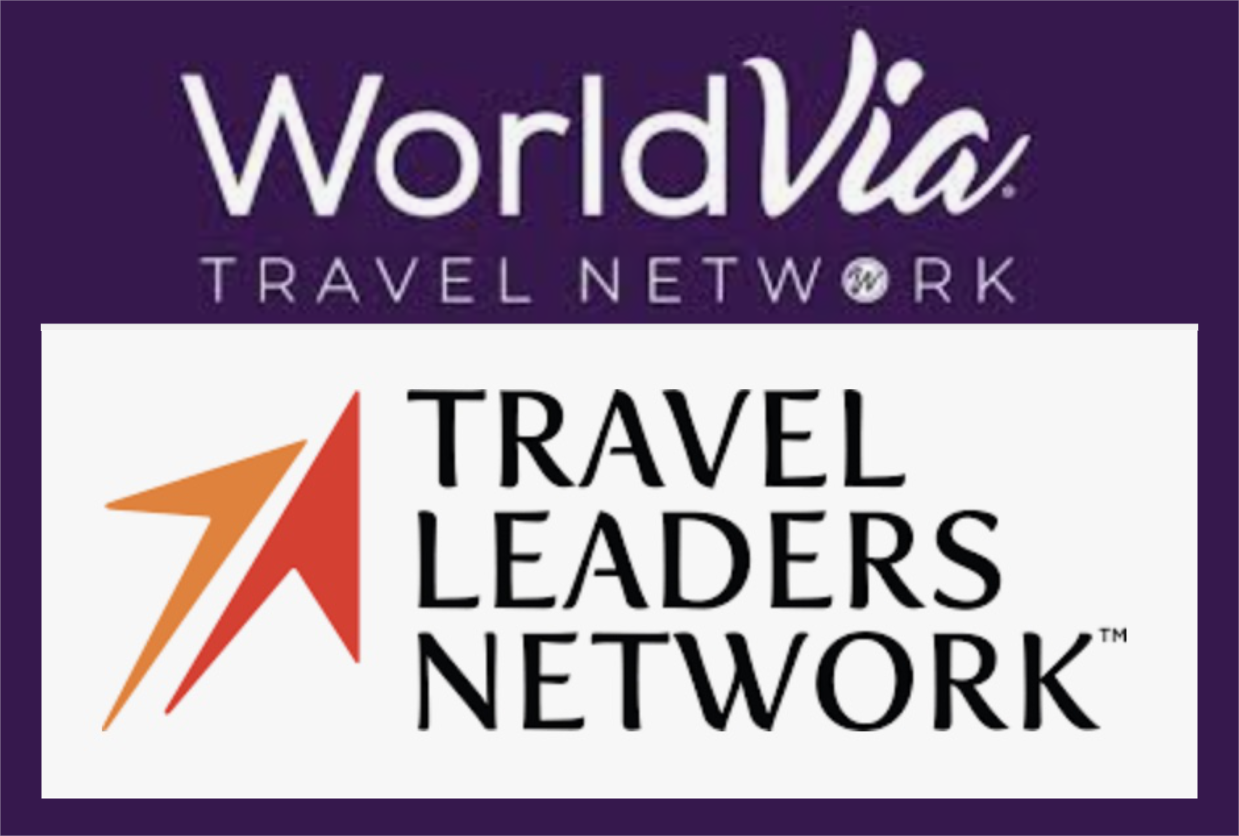 WorldVia Travel Network and Travel Leaders Network affiliate logos